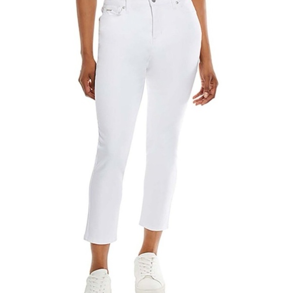 NINE WEST NWT Gramercy Crop Jeans Bright White Size 14 New With Ta… - Picture 1 of 10